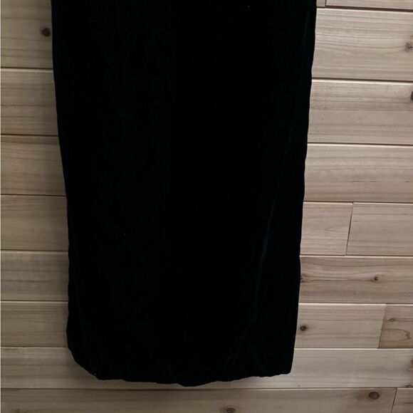 Vintage Scott McClintock Size Small Velvet Red Lace Back Maxi Prom Gown - Picture 4 of 13